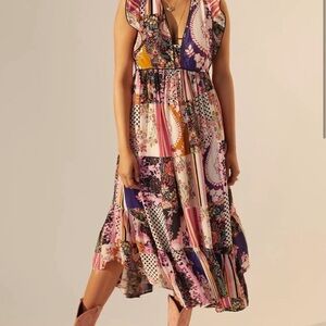 Anthropologie Patchwork Midi